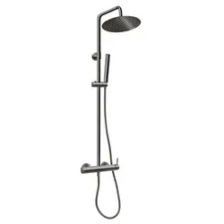 Novaservis Ferro Ciriculus Duschsystem mit Hebelarmatur gun metal NP85-BCK7UGM