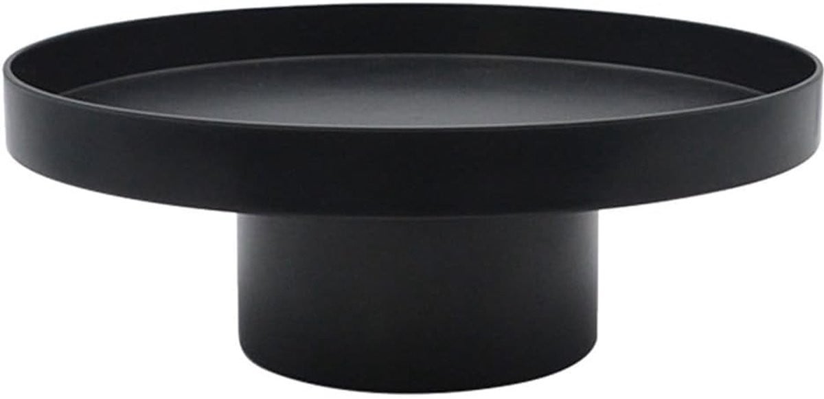 Cosmetisch Dienblad - Rond Opbergplateau voor Sieraden en Cosmetica - Zwart Wit