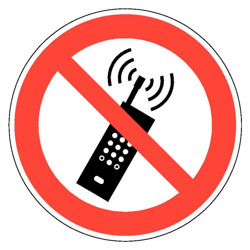 BRW Verbotsschild Mobilfunk verboten - Ø 20 cm (4044589024312)