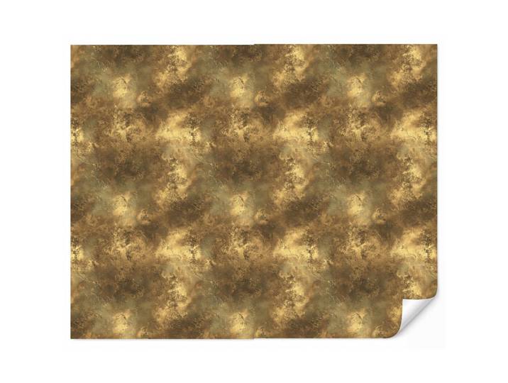 OnlyWow Tapete - Antik - Metallic-Look - Gold - 260x220 cm, Messingfarben, Papier, Rechteckig, 260x220 cm, Tapeten & Wandverkleidungen, Vliestapeten
