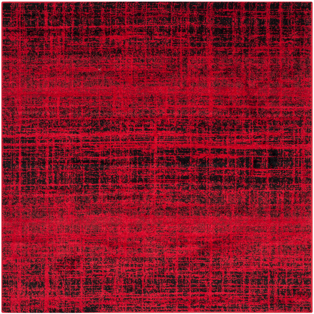 Rio Stonyford Abstract Area Rug Red Square 183cm