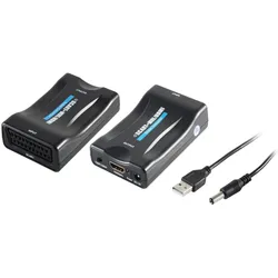 Shiverpeaks SHVP SP05-07001 Scart auf HDMI Konverter, Audio Adapter