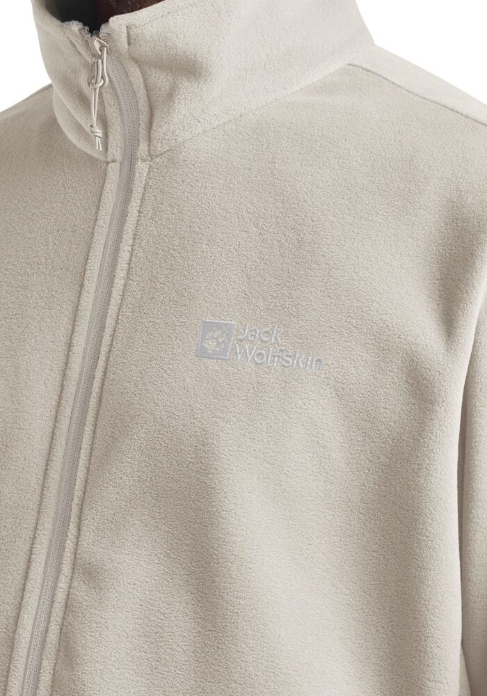 Fleecejacke JACK WOLFSKIN "TAUNUS FZ M", Herren, Gr. M (50), beige (palesand), Obermaterial: 100% Polyester. Futter: 100% Polyester, Jacken Fleecejacke, mit POLARTEC 100 Series-Gewebe, atmungsaktiv palesand M (50)