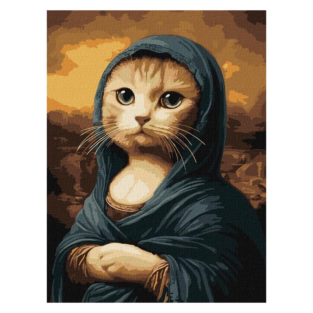 Ideyka Malen nach Zahlen - Geheimnisvolle Katze (57318089)