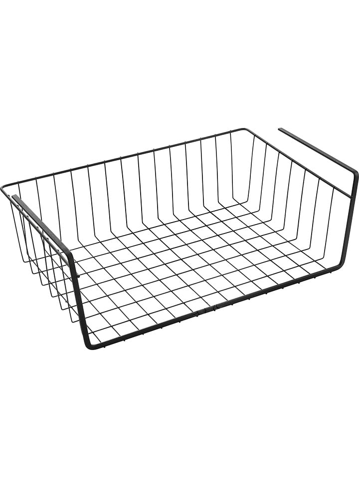 metaltex Schrankkorb ''Kanguro'' in Schwarz - (B)40 x (H)14 x (T)26 cm - onesize