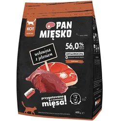 PAN MIĘSKO Rindfleisch mit Hirsch M 400g für Katzen
