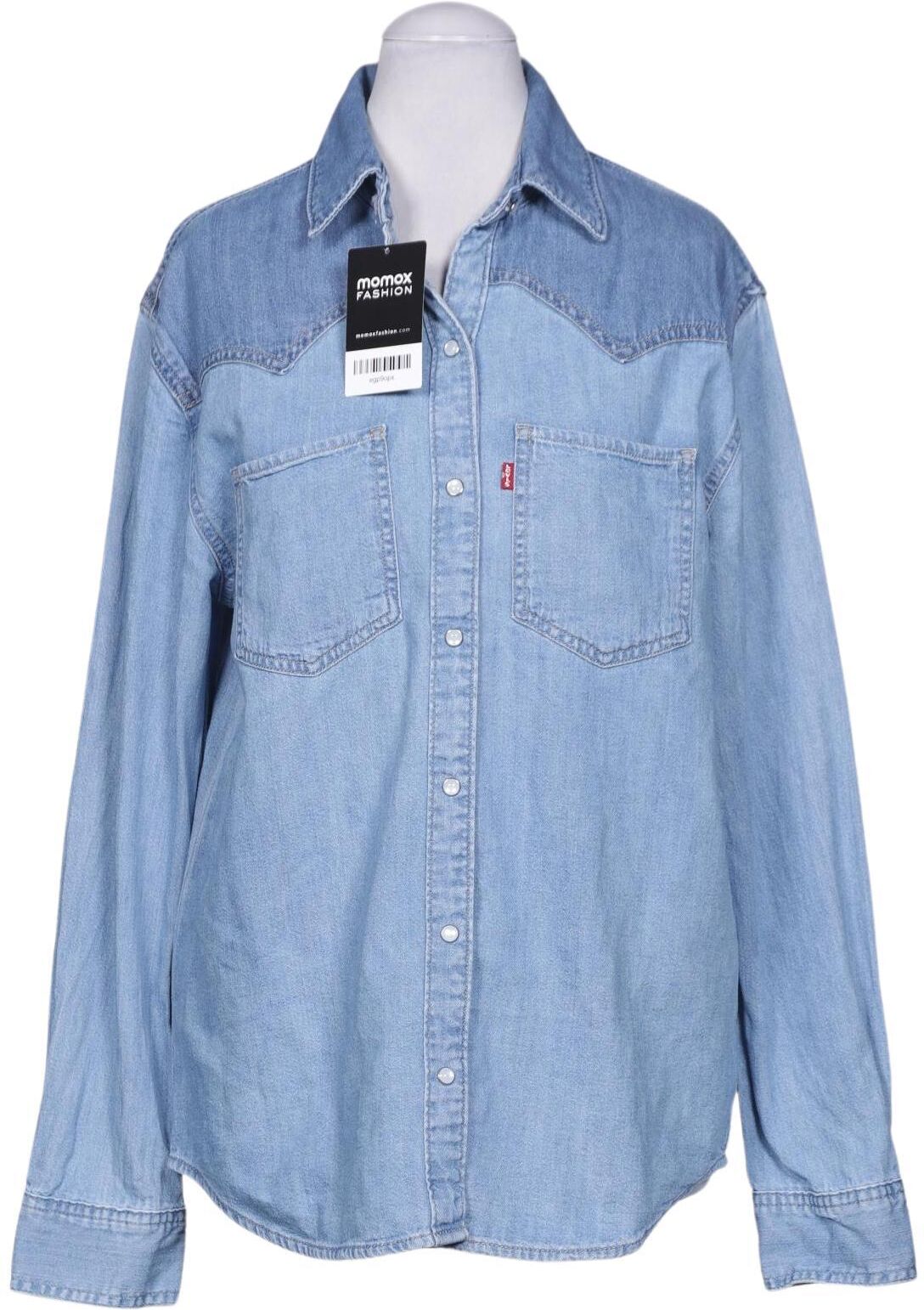 Levis Damen Bluse, Hellblau, Gr. XS, Baumwolle - Second Hand