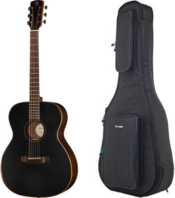 Harley Benton CLO-70ASR SBK AllSolid w/Bag Natur matt mit schwarzer Decke