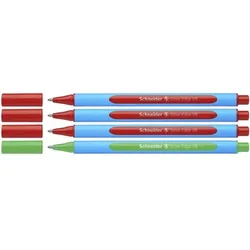 Schneider 4er-Korrekturset Kugelschreiber »Slider Edge XB« für Lehrkräfte rot