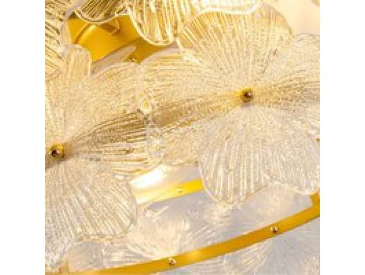 Plafonnier ventilateur EVRYAE 19 pouces pour chambre verre cristal 6 vitesses télécommande Bluetooth réversible