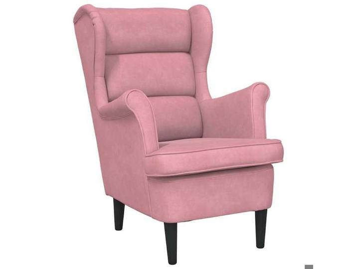 Promotion de Noël  Fauteuil relax - SARAZY - Pour 1 personne - rose velours LL4376