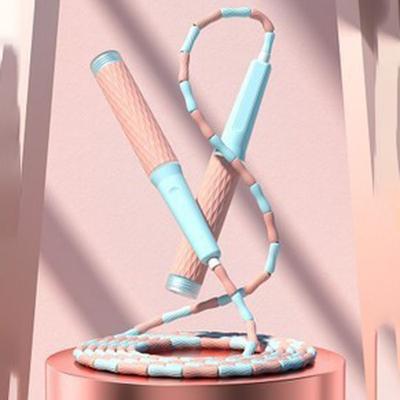 Smart Shopping Spot Adjustable Beaded Jump Rope For Fitness Training, Cardio Workouts & Speed Skipping pink