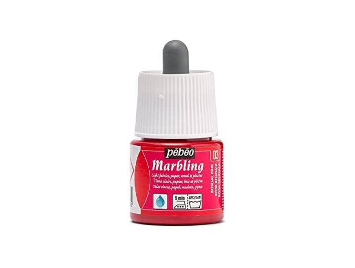 Peinture Pébéo Marbling - 45 ml - 03 Rose Bengale
