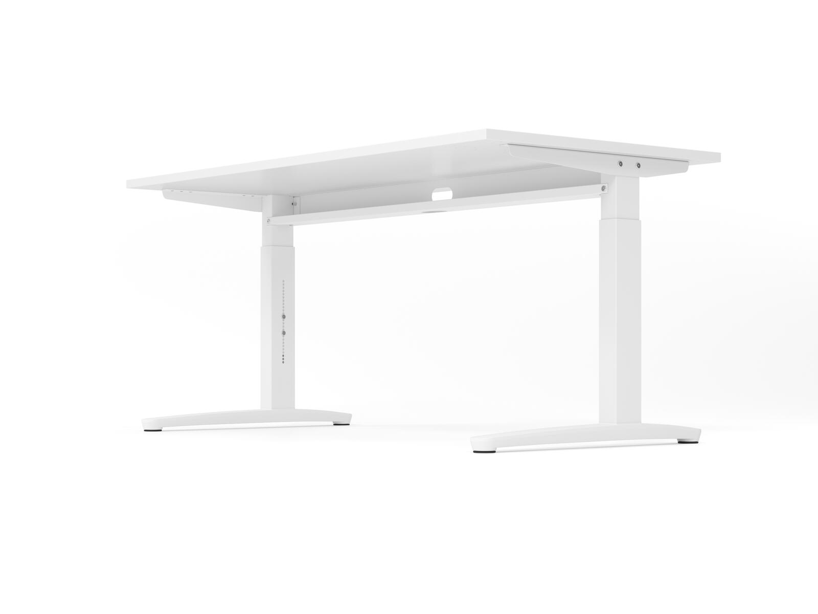 HAMMERBACHER höhenverstellbarer Schreibtisch VXB2E/W/WW weiß