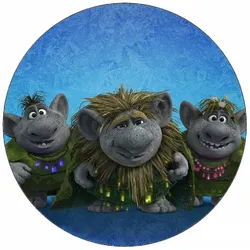 Essbares Papier „Frozen Trolls“, 19,5 cm