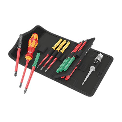Wera Schraubendreherset 16tlg 2PH 4PZ Tasche 5Schlitz 4TX Schutzisoliert 1000V 2Komp