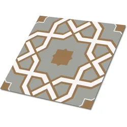FLIESENAUFKLEBER 9 Stück 30x30 cm selbstklebend Geometrisches Muster