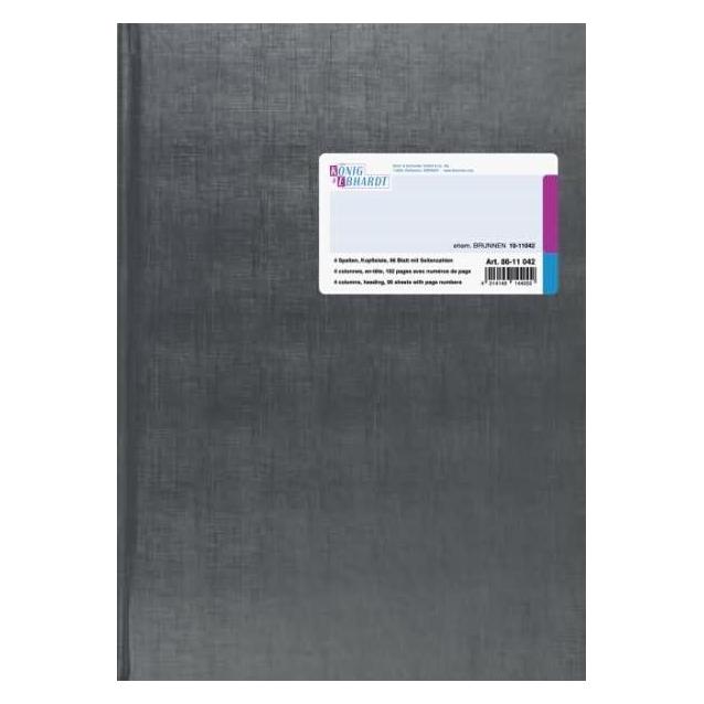 König & Ebhardt Spaltenbuch 86-11042 4-Spalten, 32 Zeilen Spalten (A4, Harter Einband) (8611042)