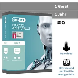 ESET NOD32 Antivirus 2026, 1 Gerät - 1 Jahr, Download