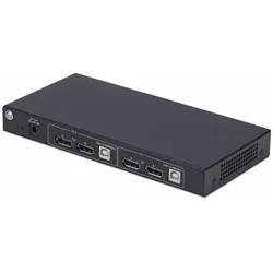 StarTech .com P2ADD121D-KVM-SWITCH, 3840 x 2160 Pixel, 4K Ultra HD, 36 W, Schwarz, KVM Switch, Schwarz