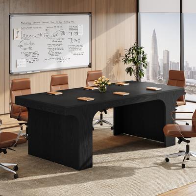 YUZHOU "70.87"" Executive Conference Table, Large Office Meeting Table, Simple Computer Writing Desk Workstation"