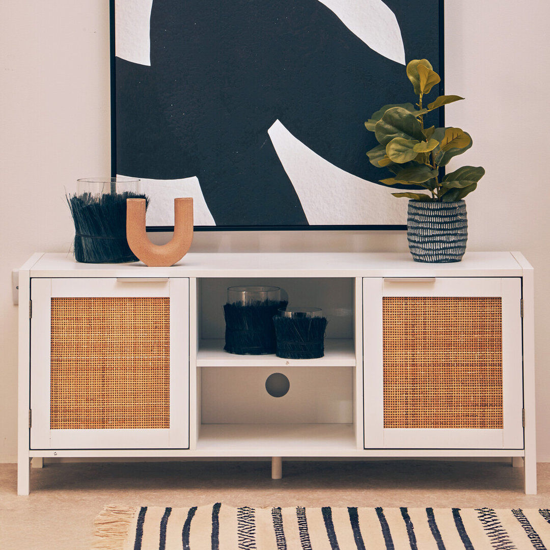 Bay Isle Home Achaius TV Stand for TVs up to 50" White 50"