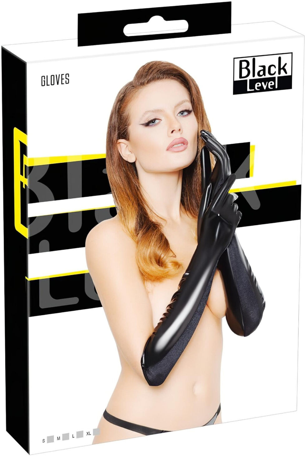 Black Level - Shiny Lacquer Gloves (Black)