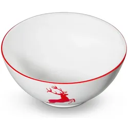 Gmundner Keramik Rubinroter Hirsch Schüssel (Ø 27cm), Schüssel + Schale, Rot