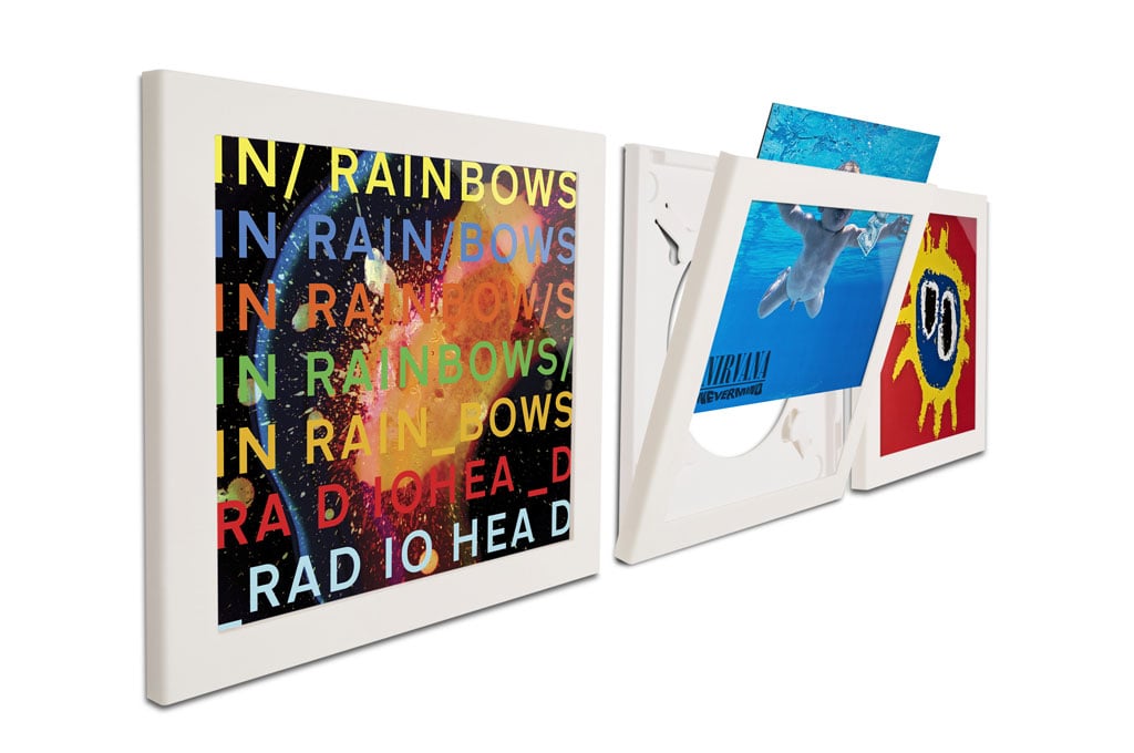 Klein & More Art Vinyl Flip Frame Bilderrahmen / Schallplattenrahmen 3er-Set (we... weiß 11159