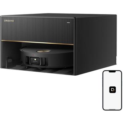 DREAME Saugroboter "mit Wischfunktion Dreame X50 Master, 20.000 Pa Saugkraft", schwarz, B:41,8cm H:24,9cm T:41,6cm, Saugroboter, Hindernisüberwindung, kompakte Basisstation