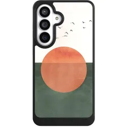 Nivocase Hülle für Samsung Galaxy S26+ Handyhülle NIVOcore Case Schwarz Sonnenschein Sonnenuntergang Vogel (Samsung Galaxy S26+), Smartphone Hülle, Schwarz