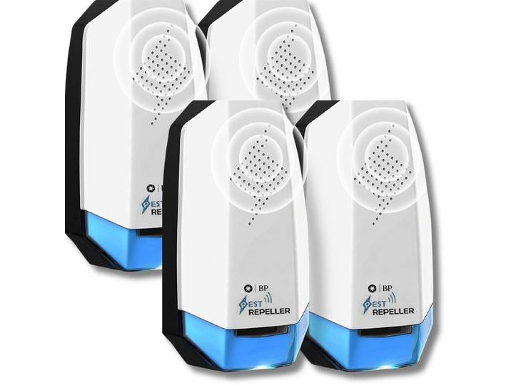 BP® Pest Repeller - Muizenverjager - Ultrasone Ongedierte Bestrijders - 100% Veilig - 4 Stuks