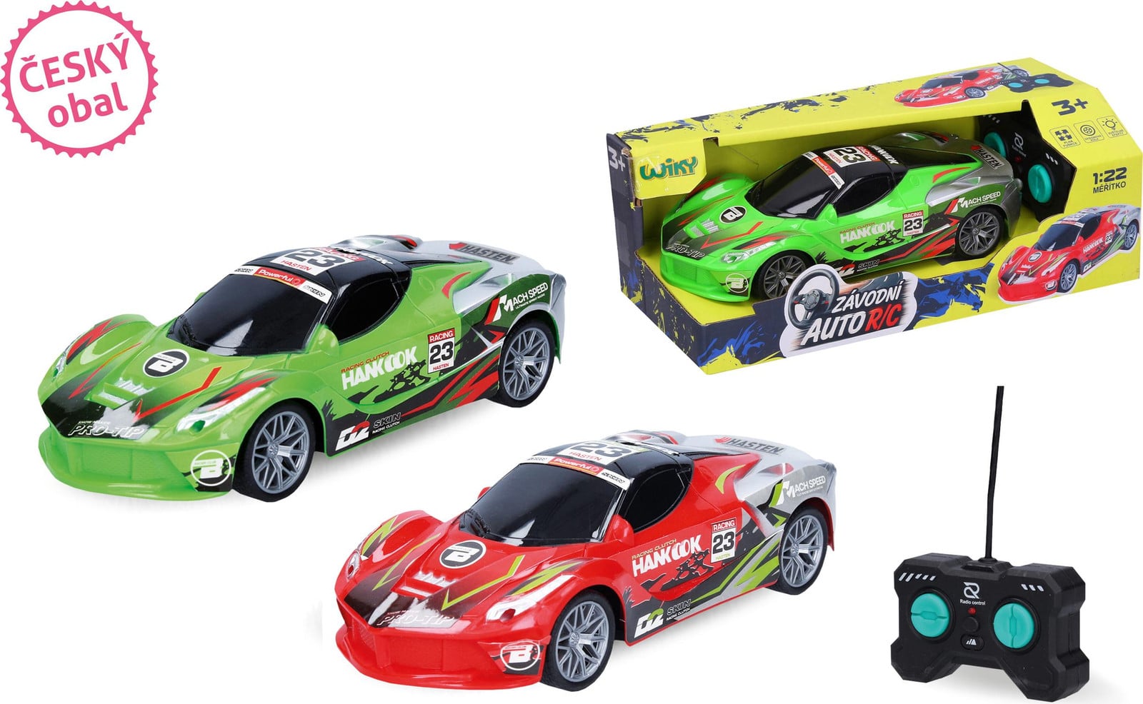 Wiky Auto Hankook RC met afstandsbediening, 19 cm