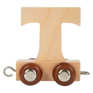 Small Foot houten lettertrein T - speelgoed letterset van 12 stuks