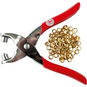 Kraftmann Ösenzange 75830 BGS, für 4,5mm Ösen-Ø, mit 100 Ösen