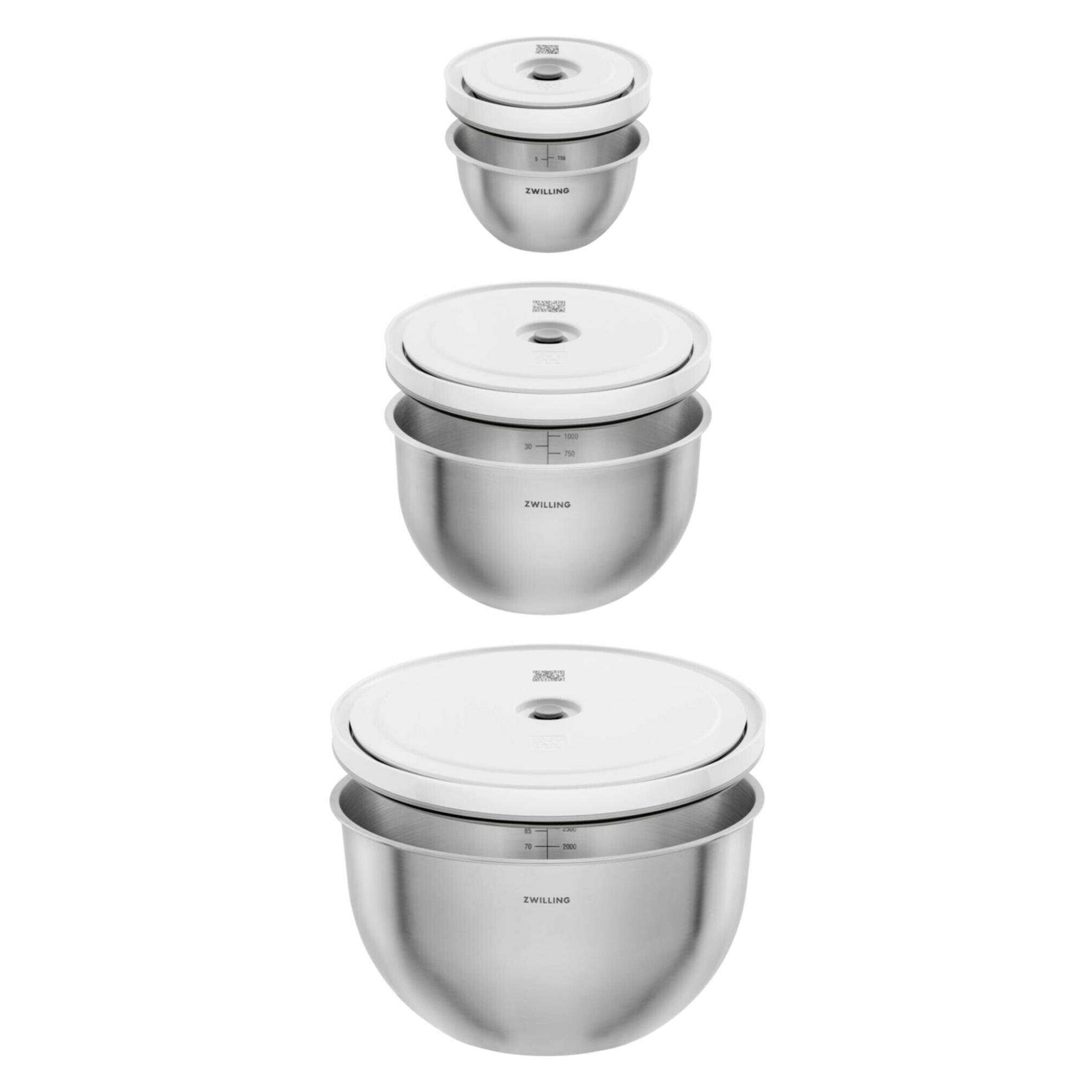 Zwilling 6tlg. Fresh & Save Bowls Vakuumschüssel Set (4.50 l) (1031017)