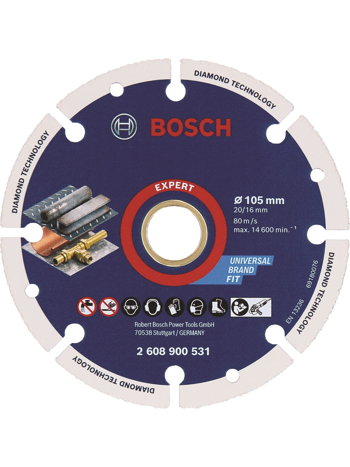 Bosch diamond disc for metal 100x20/16mm