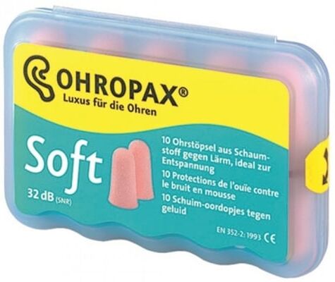Ohropax Soft Tampões Auriculares Espuma x10