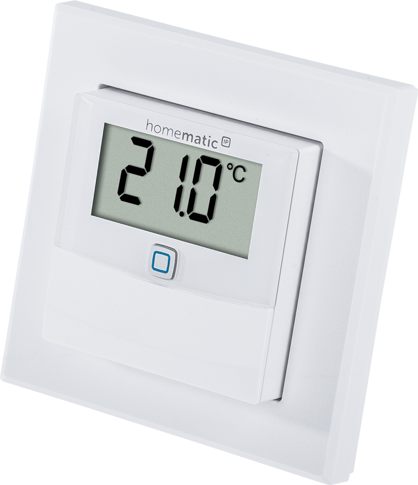 Homematic IP Temperatur- und Luftfeuchtigkeitssensor mit Display innen HmIP-STH
