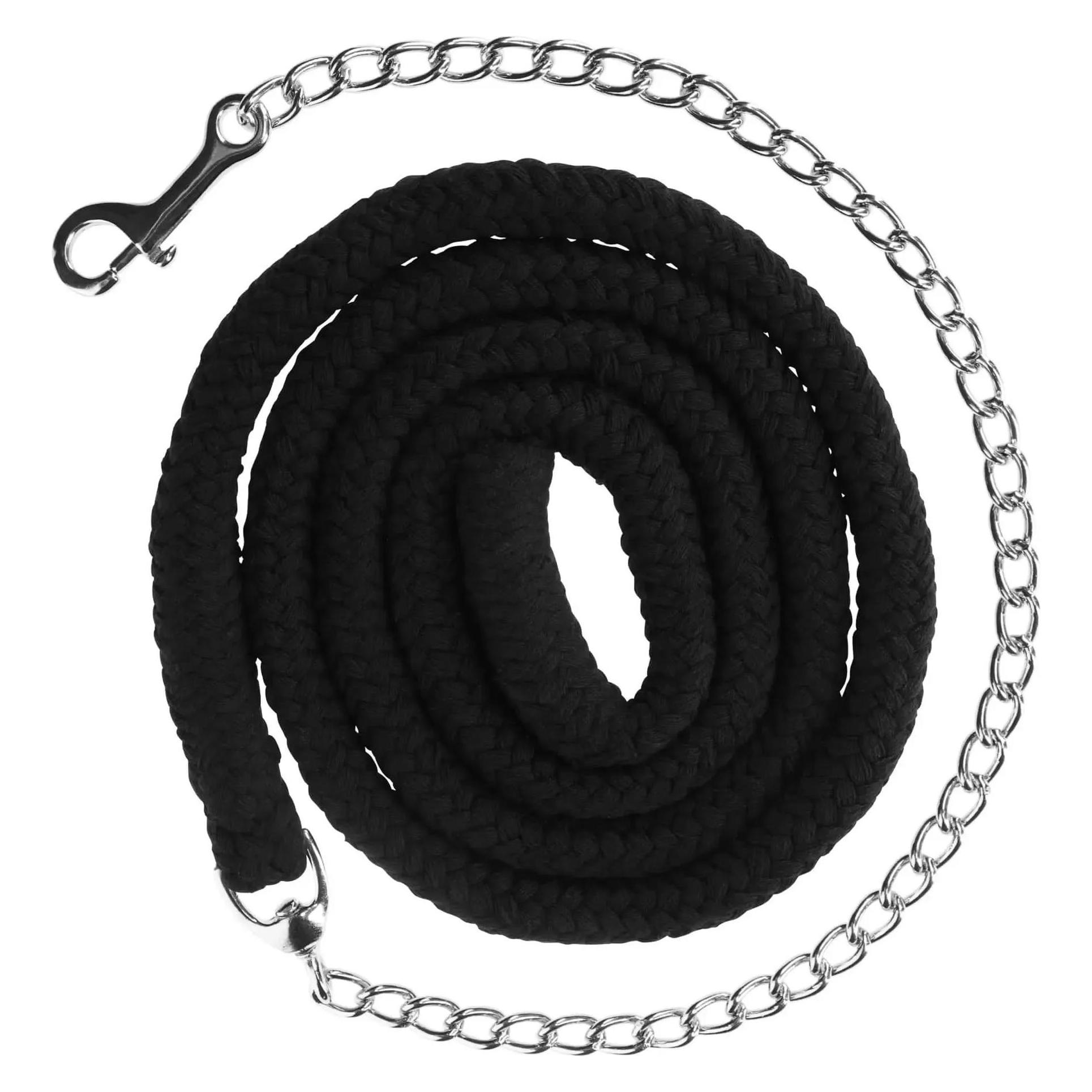 Kerbl Covalliero Führstrick Baumwolle mit Kette schwarz, Grösse:One Size (3226345)