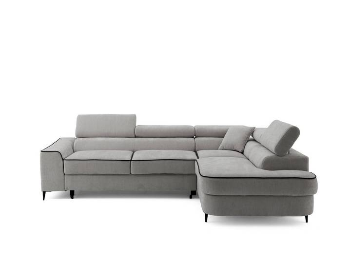 Muffo Ecksofa EVER, Hohe, bequeme Rückenlehne, Funktion für gelegentliches Schlafen