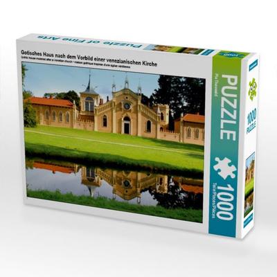 CALVENDO Puzzle Gotisches Haus nach dem Vorbild einer venezianischen Kirche | 1000 Teile Lege-Größe 64x48cm Foto-Puzzle für glückliche Stunden