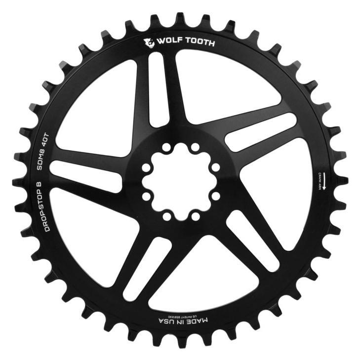 Wolf Tooth SRAM Direct Mount Kettenblatt, 8-Loch, 40 Z., black (40) (SDM8-40)