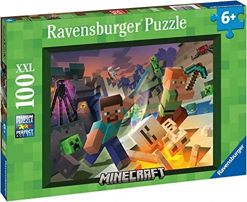 Ravensburger Rätsel 133338 Minecraft: Monsters of Minecraft 100 Teile