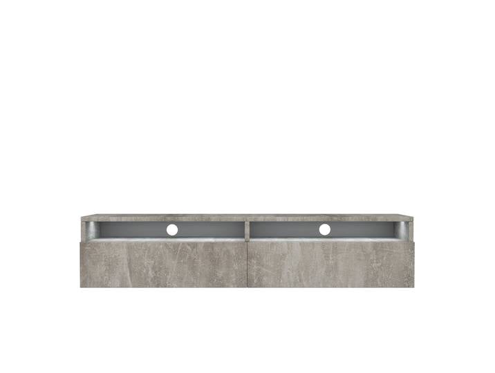 TV-Schrank mit zwei Schubladen Rednaw 140 cm Beton mit