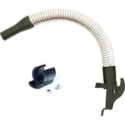 Oxid7® by BW Ausgießer flexibel für Kraftstoffkanister Metall Benzinkanister 5/5 Liter, Flexrohr 20mm (Benzin) mit Halterung, Bronzegrün, RAL 6031-F9