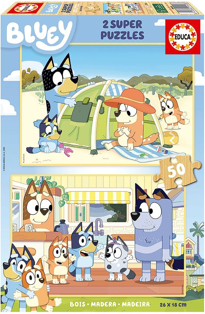 Educa Borrás Puzzle 2x50 Piezas Bluey Educa Borras.