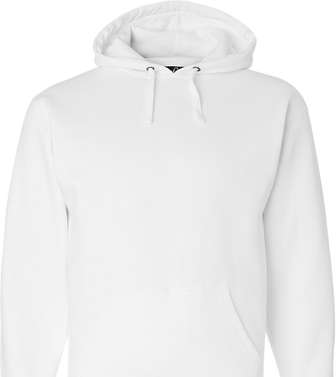 J America JA8824 Men's Premium Hooded Sweatshirt in White size Medium   Ringspun Cotton 8824