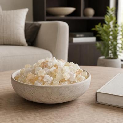 Sagebrook Home "Elegant Resin Selenite Raw Stone Filler - 8"""