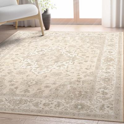 Well Woven Apollo Summit Medallion Orinetal Low Pile Easy Clean Rug